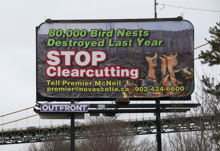 Stop Clearcutting Billboard