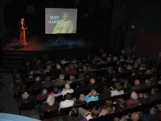 Audience at the screening of Rudy Haase